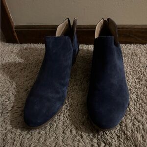 Kenneth Cole Reaction Navy Blue Women's Ankle Boots